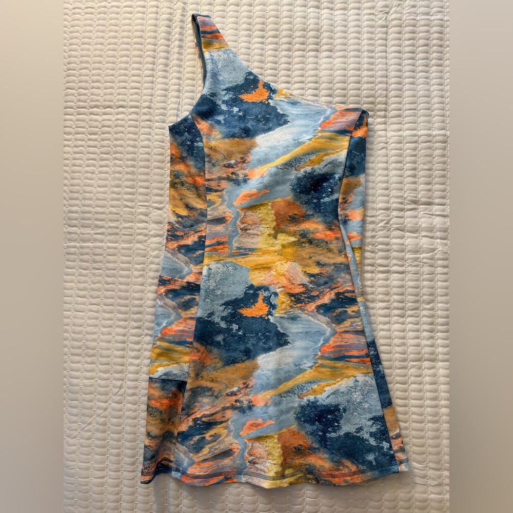 Pickleball dress / Tennis dress ! Cute. One shoulder strap. Built in bra.
